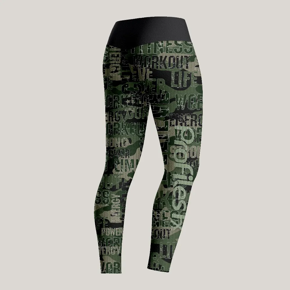 Green Camo leggings