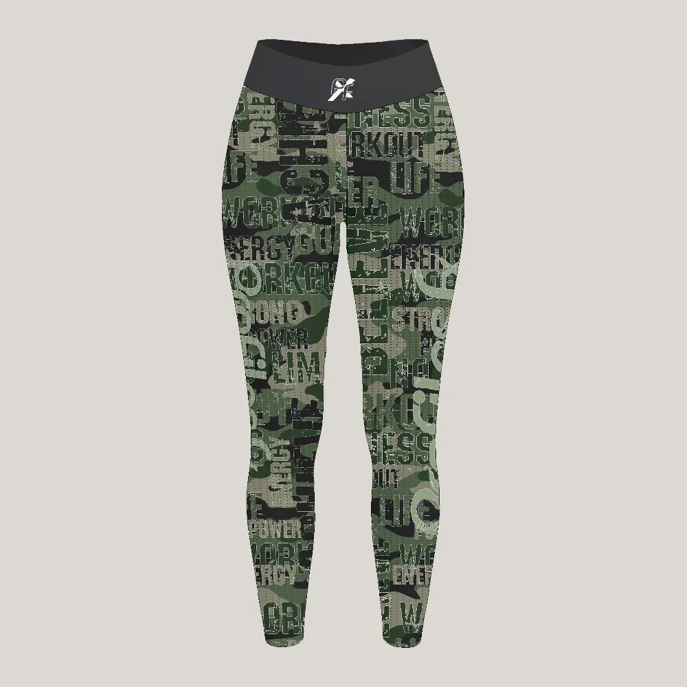 Green Camo leggings