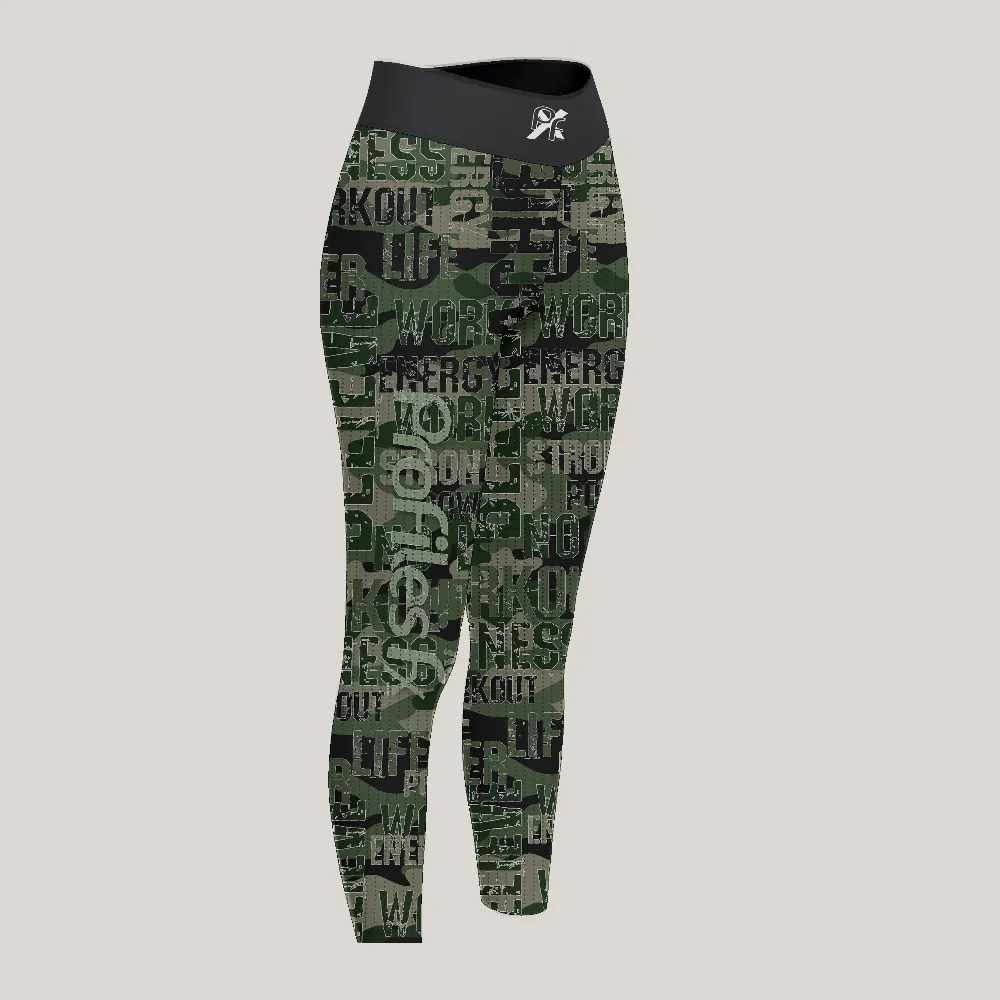 Green Camo leggings